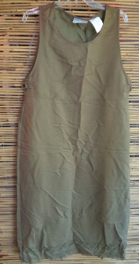 Erika Studio Gold Taupe Jumper Dress L